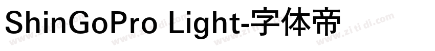 ShinGoPro Light字体转换